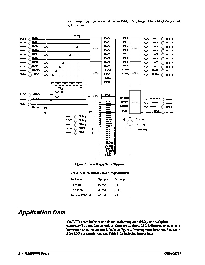 First Page Image of IS200BPIRG1A GEI-100311 Digital Interface Board Drawings.pdf